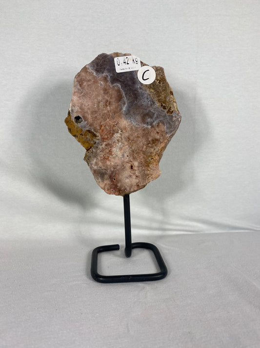 Brazilian Pink Amethyst Specimen On Stand (C)