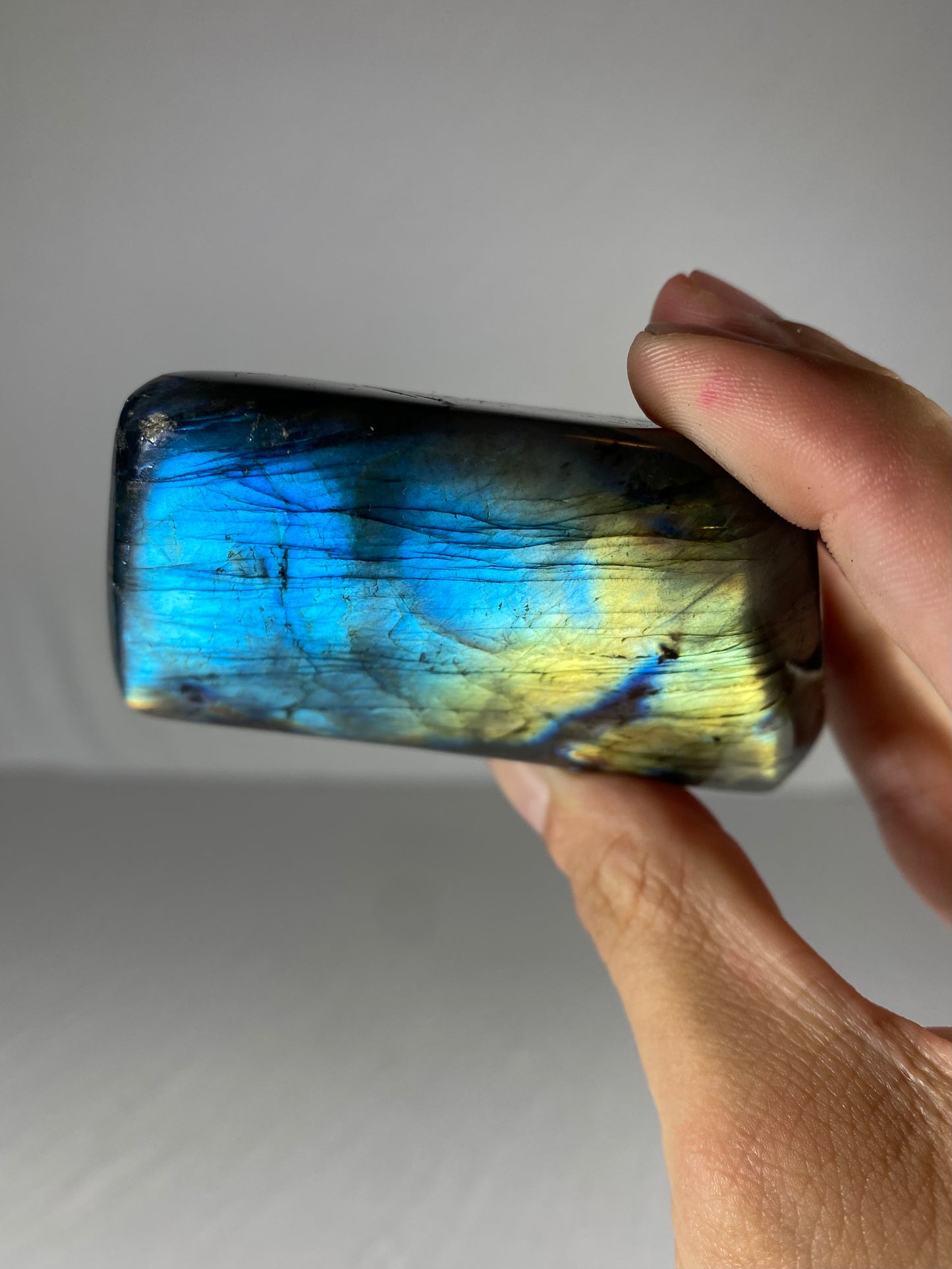 Madagascan Polished Labradorite Freeform Mountain (Small Z)