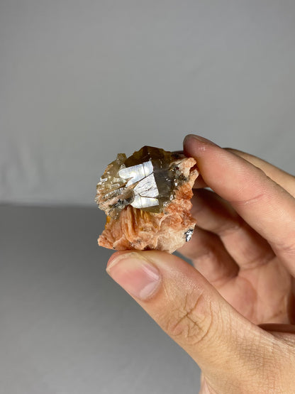 Moroccan Barite W/ Galena & Cerussite Specimen (B)