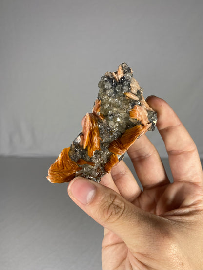 Moroccan Barite W/ Galena & Cerussite Specimen (G)