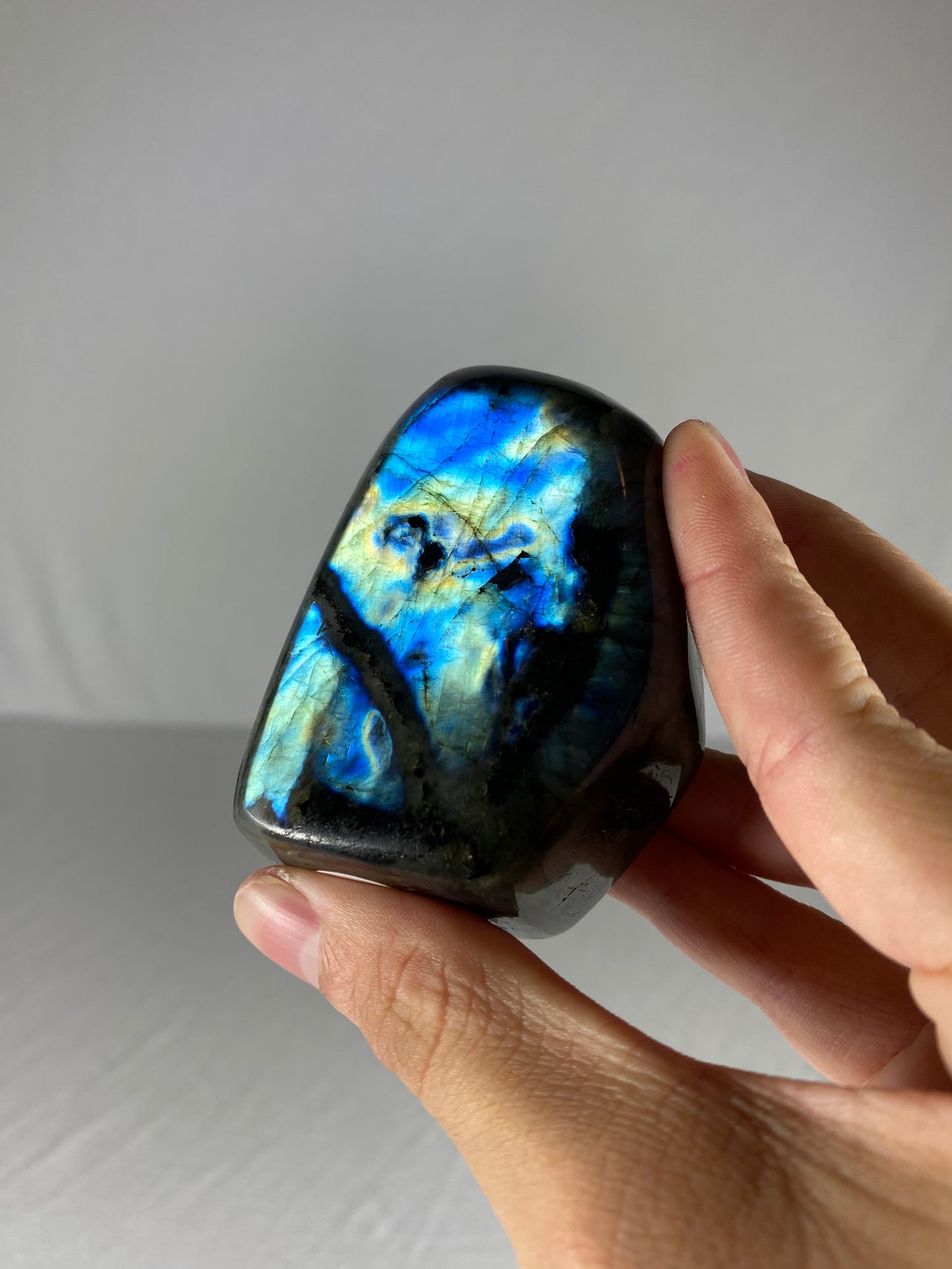 Madagascan Polished Labradorite Freeform Mountain (Small T)