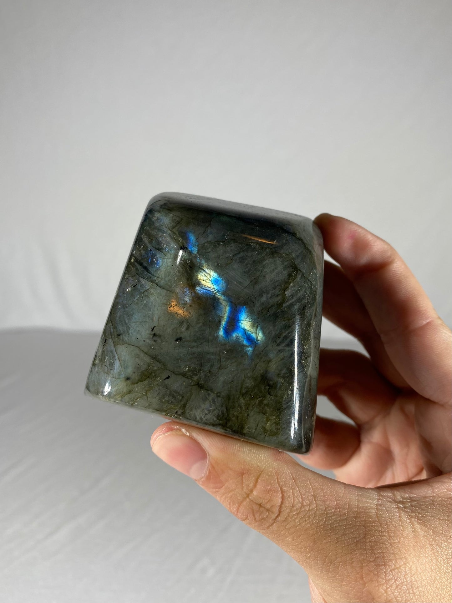 Madagascan Polished Labradorite Freeform Mountain (Small M)