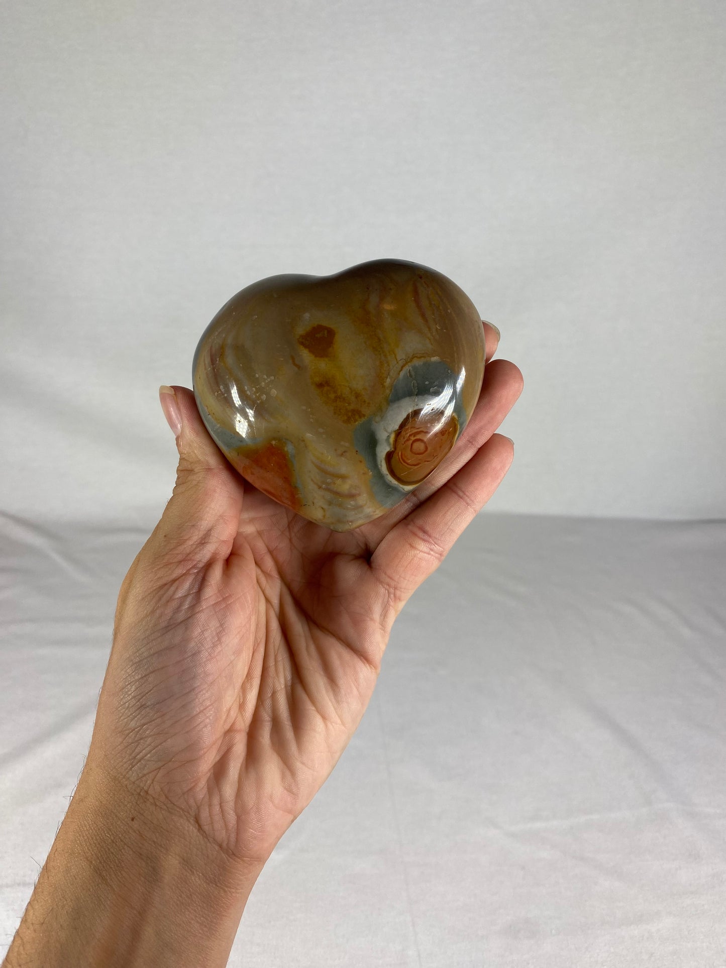 Madagascan Polished Jasper Heart (D)