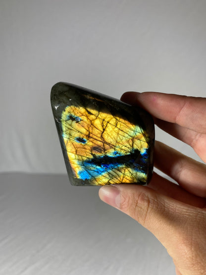 Madagascan Polished Labradorite Freeform Mountain (Small Y)