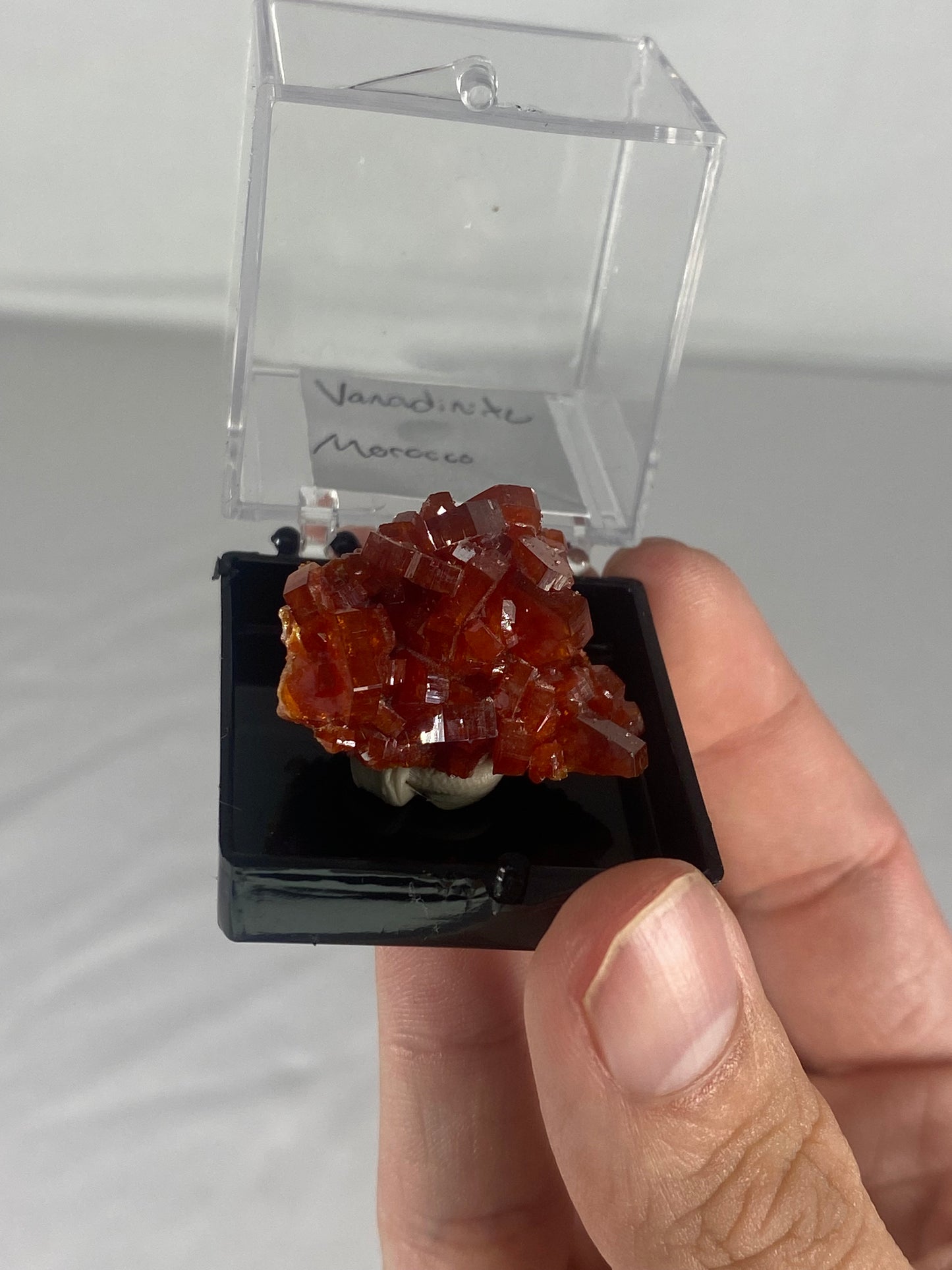 Moroccan Vanadinite Thumbnail Specimen (Small J)