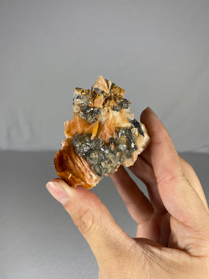 Moroccan Barite W/ Galena & Cerussite Specimen (F)
