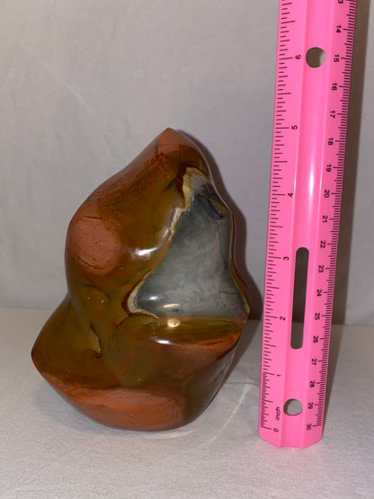 Madagascan Polished Polychrome Jasper Flame (D)