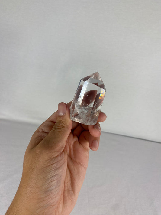 Chinese Polished Clear Quartz Tower (B)