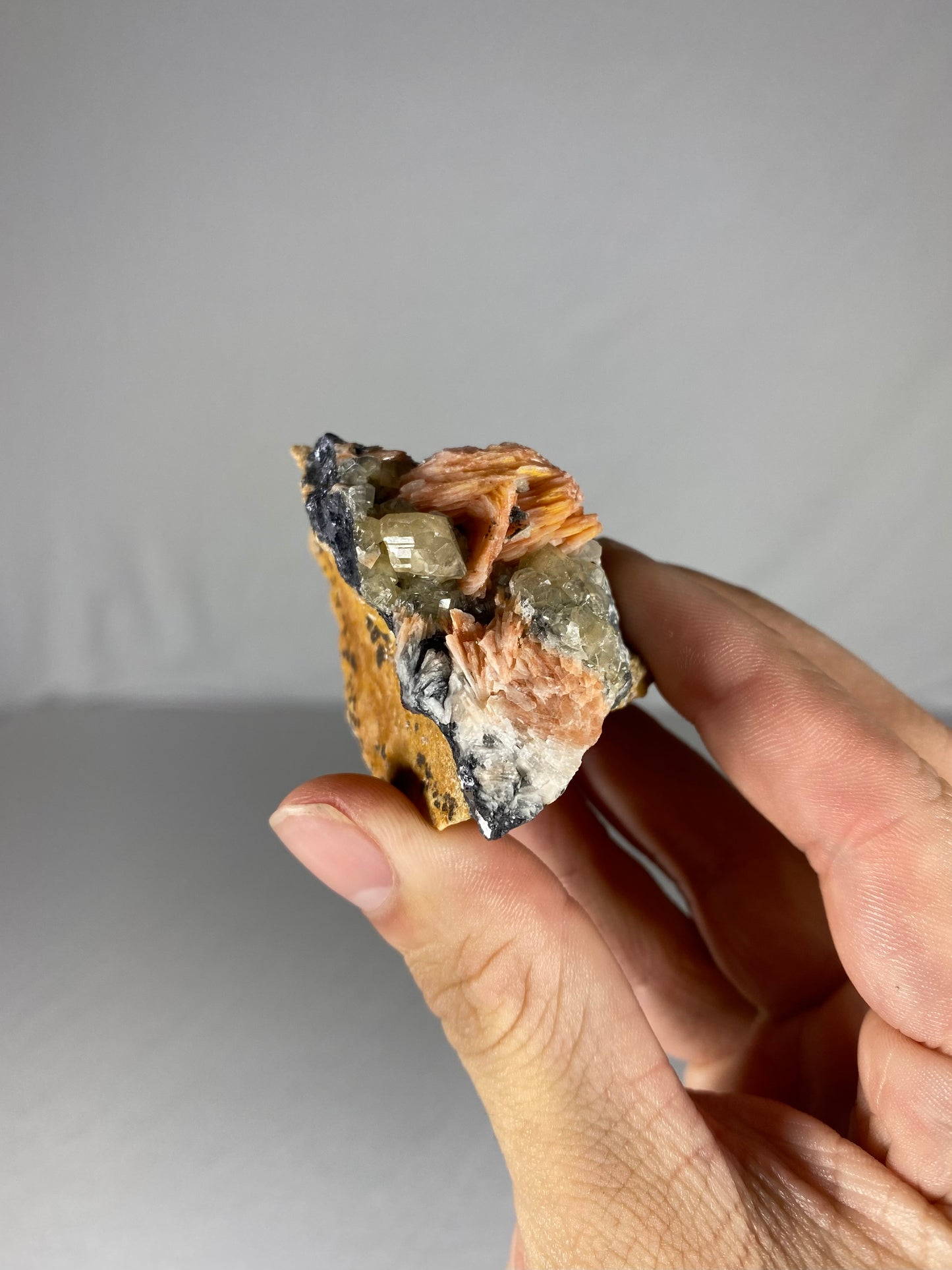 Moroccan Barite W/ Galena & Cerussite Specimen (E)