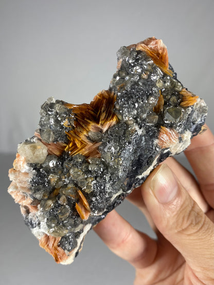 Moroccan Barite W/ Galena & Cerussite Specimen (J)
