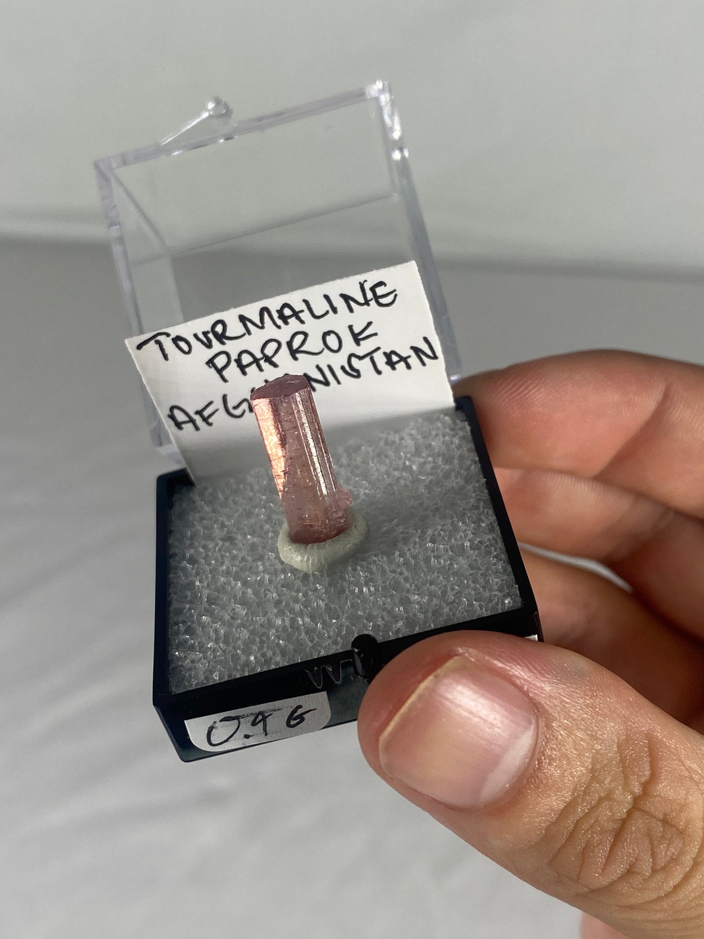 Pink Tourmaline Thumbnail Specimen From Afghanistan (Pre-Done B)