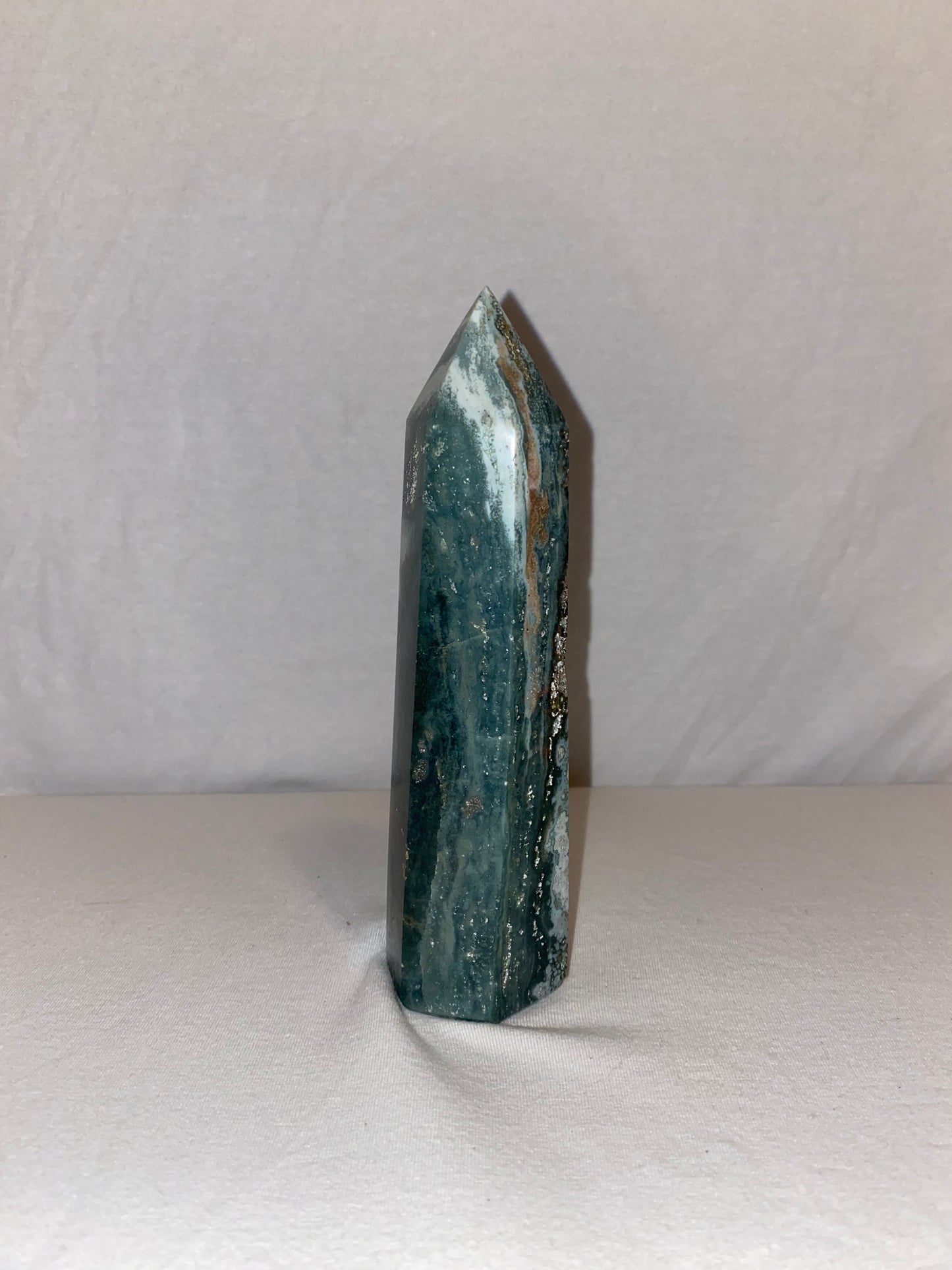 Madagascan Polished Ocean Jasper Tower (H)