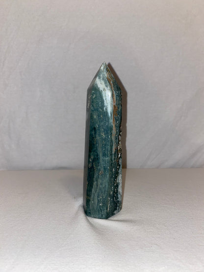 Madagascan Polished Ocean Jasper Tower (H)
