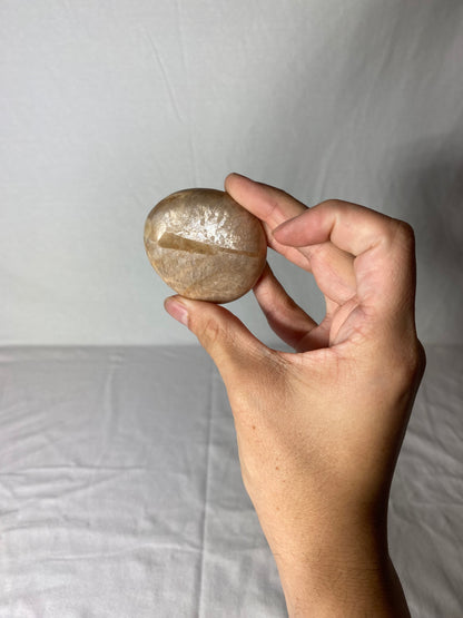 Madagascan Polished Sunstone Palm Stone (I)