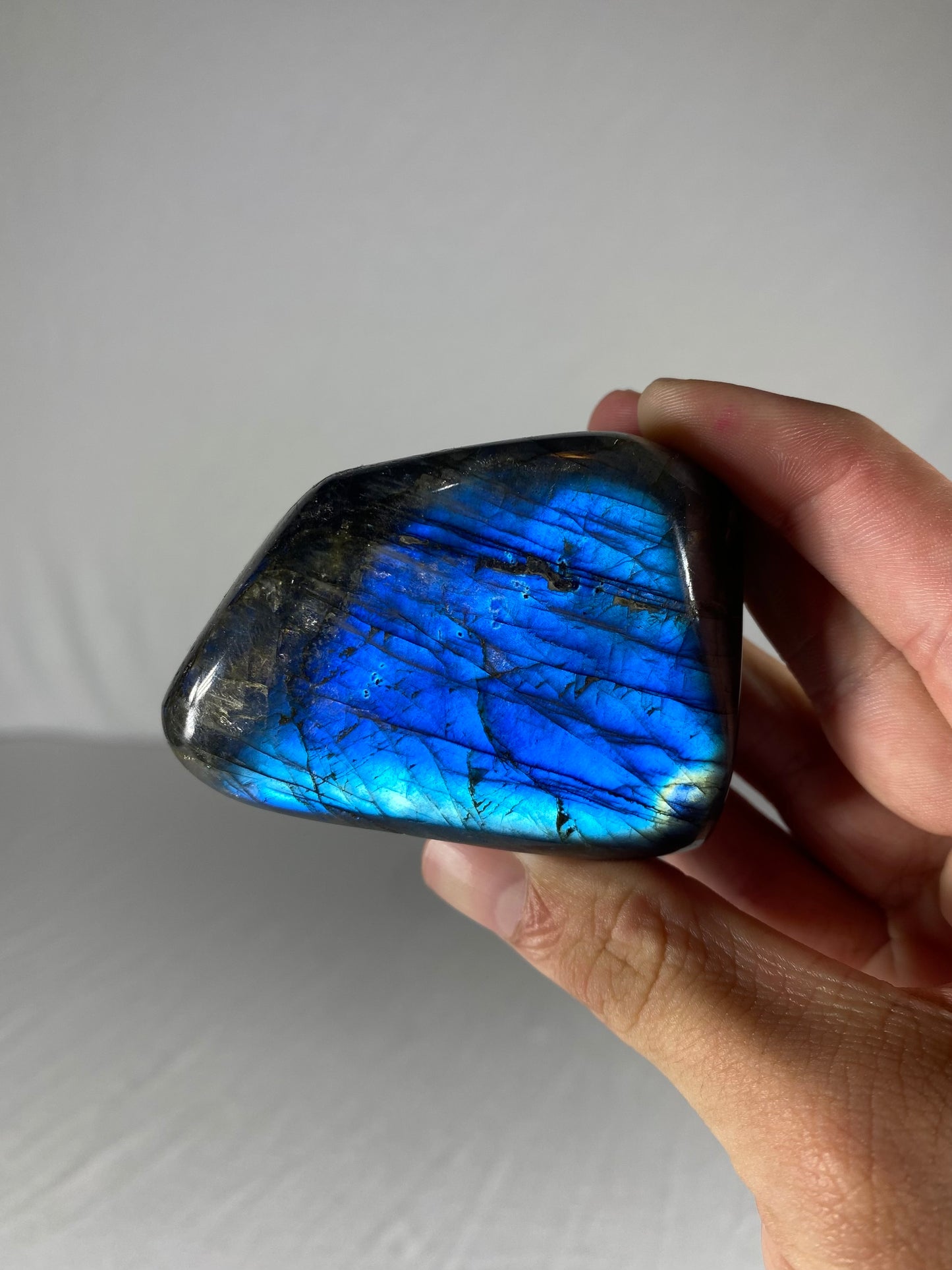 Madagascan Polished Labradorite Freeform Mountain (Small W)
