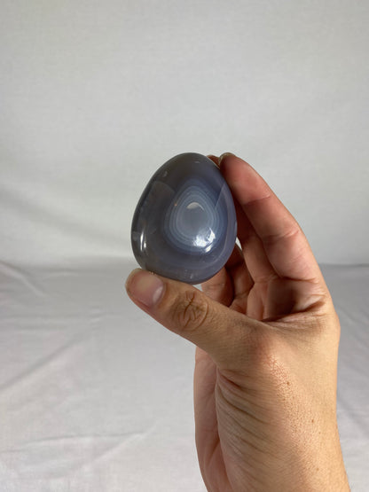 Madagascan Polished Orca Agate Palm Stone (A)