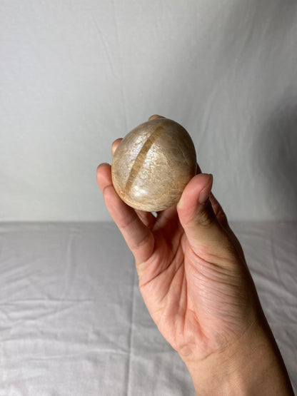 Madagascan Polished Sunstone Palm Stone (I)