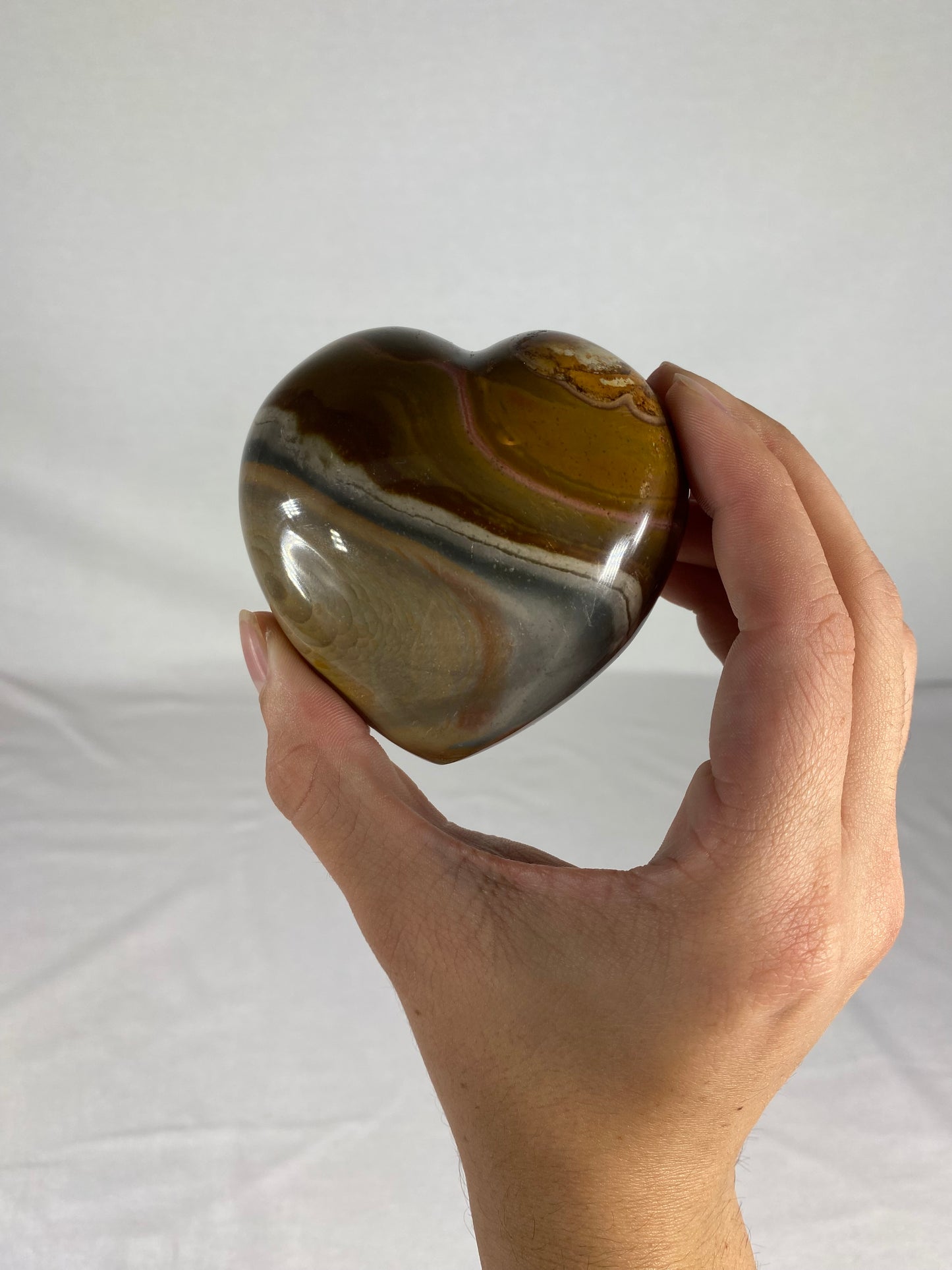 Madagascan Polished Jasper Heart (H)
