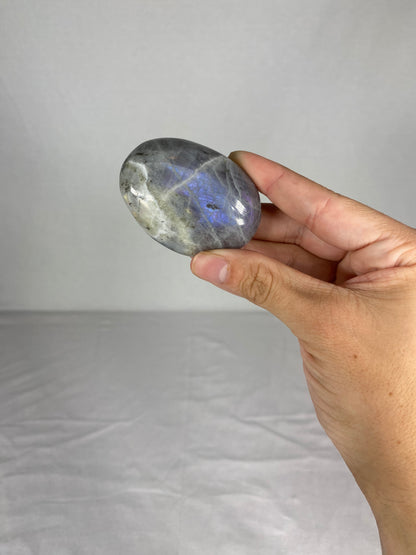 Madagascan Polished Labradorite Palm Stone (L1)