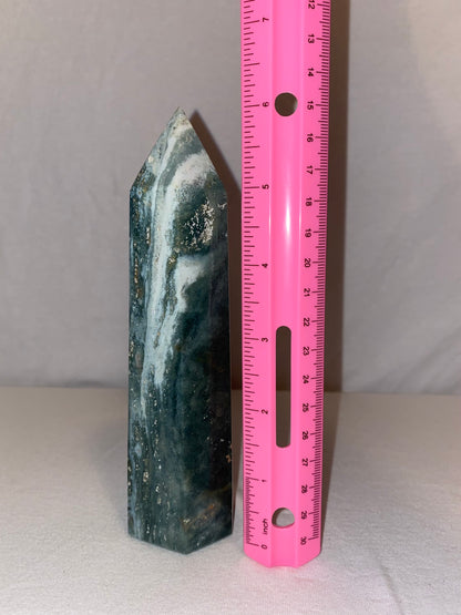 Madagascan Polished Ocean Jasper Tower (H)