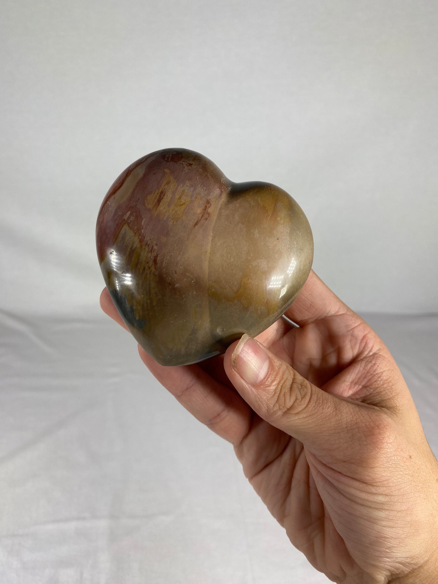 Madagascan Polished Jasper Heart (E)
