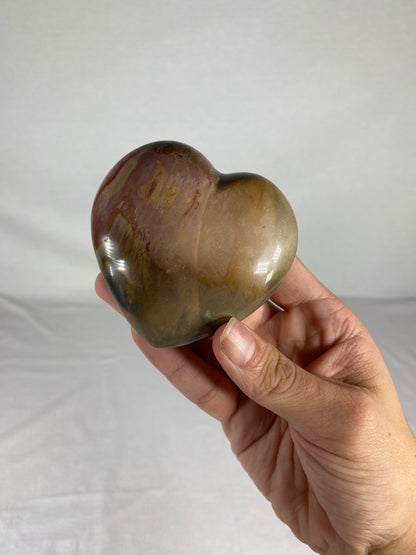 Madagascan Polished Jasper Heart (E)