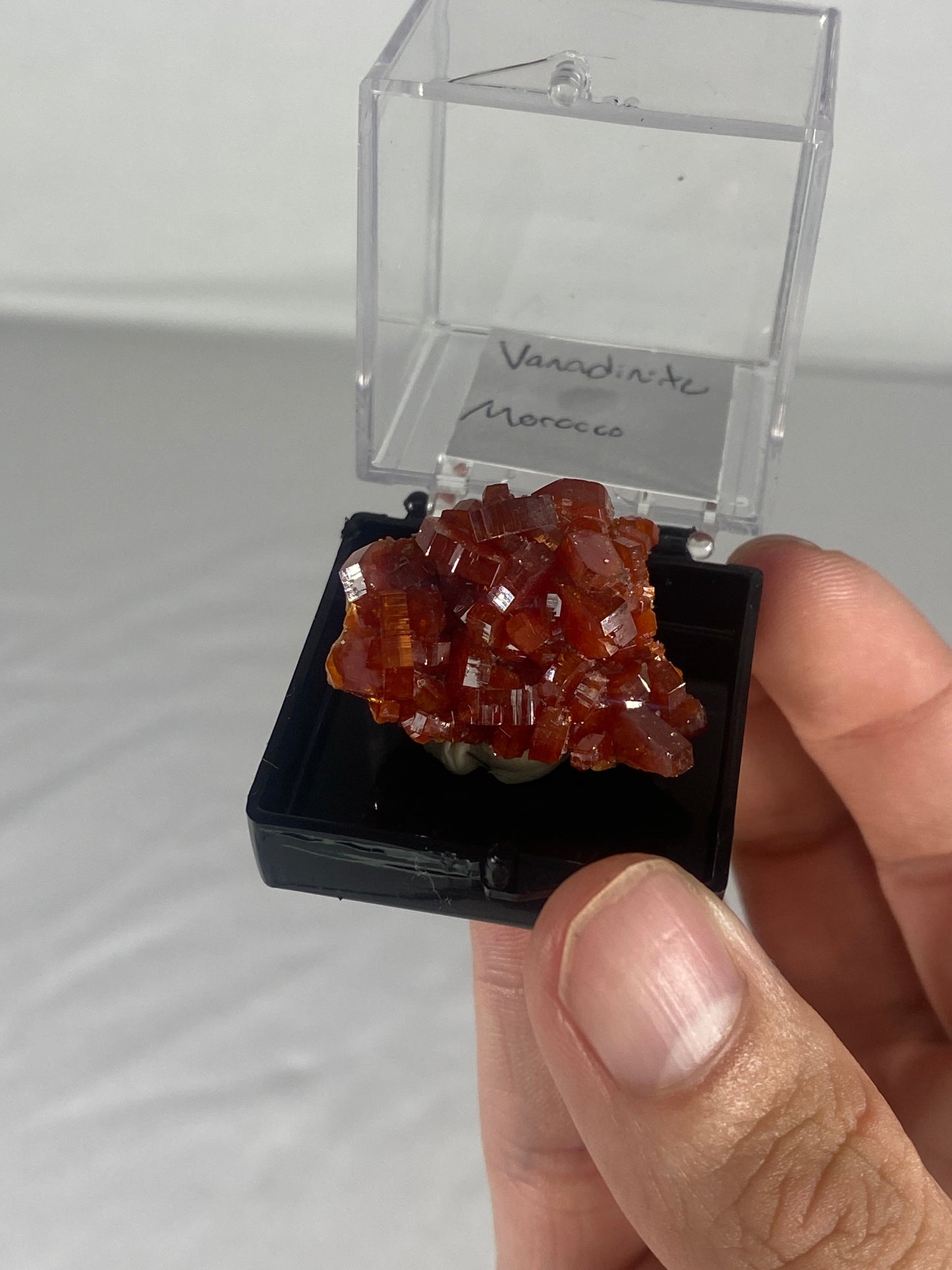 Moroccan Vanadinite Thumbnail Specimen (Small J)