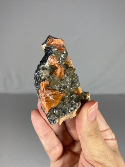 Moroccan Barite W/ Galena & Cerussite Specimen (D)