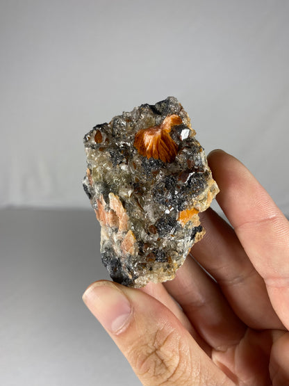 Moroccan Barite W/ Galena & Cerussite Specimen (A)