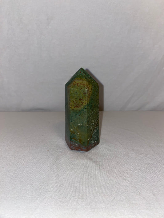Madagascan Polished Ocean Jasper Tower (I)