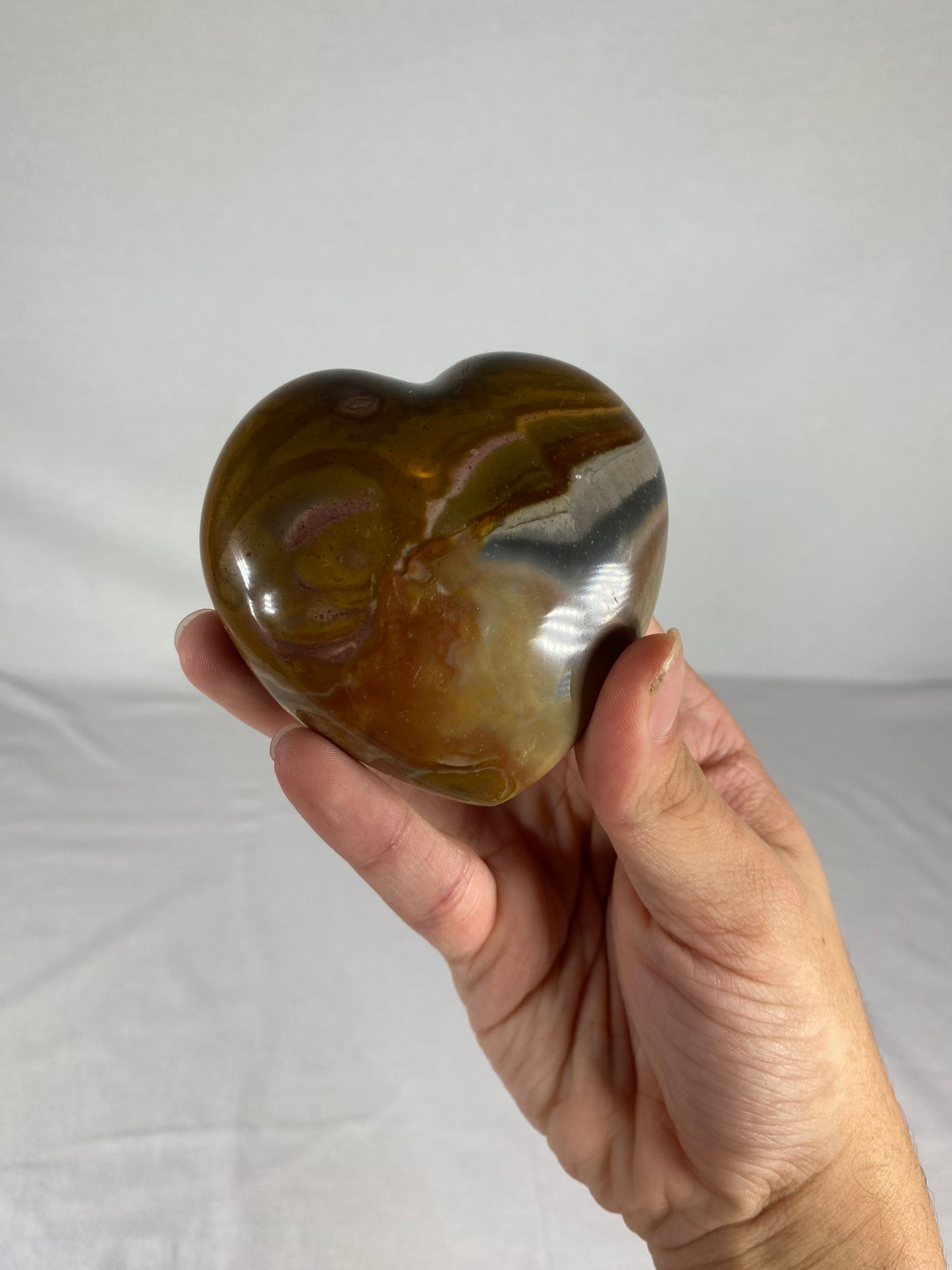 Madagascan Polished Jasper Heart (H)