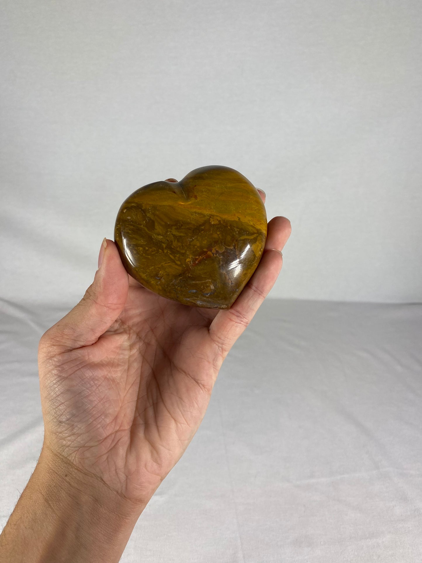 Madagascan Polished Jasper Heart (B)