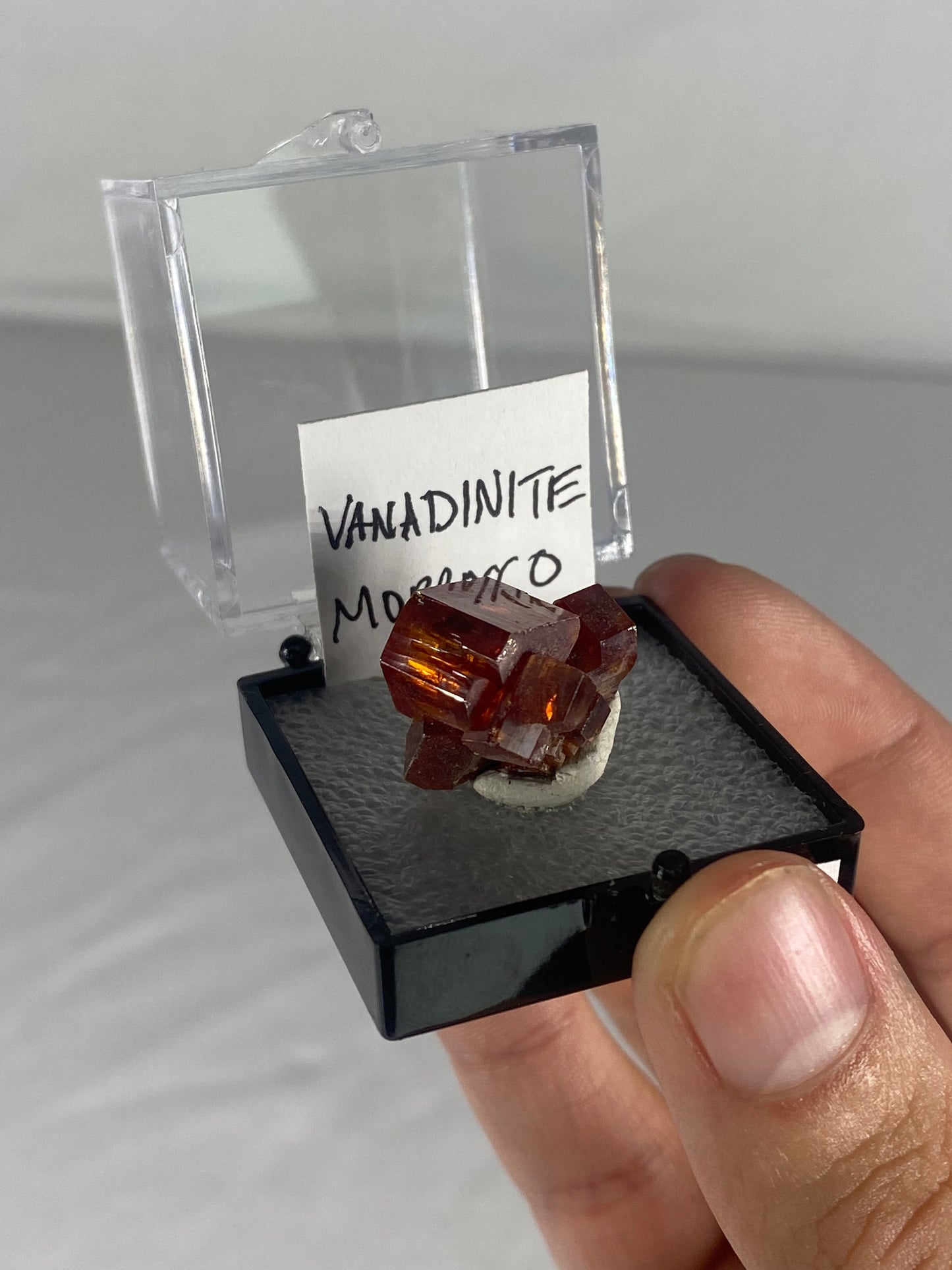 Moroccan Vanadinite Thumbnail Specimen (Pre-Done F)