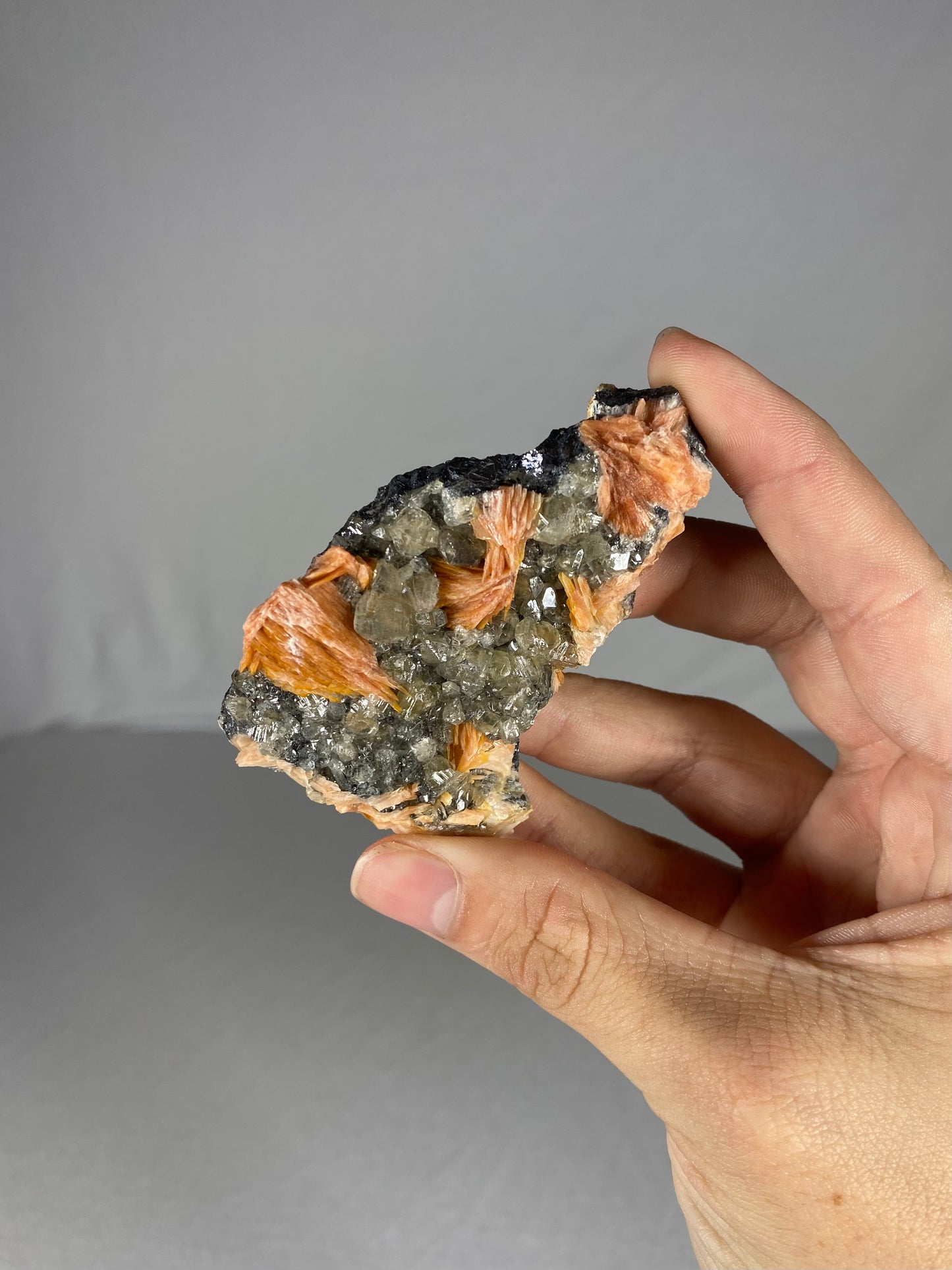 Moroccan Barite W/ Galena & Cerussite Specimen (D)