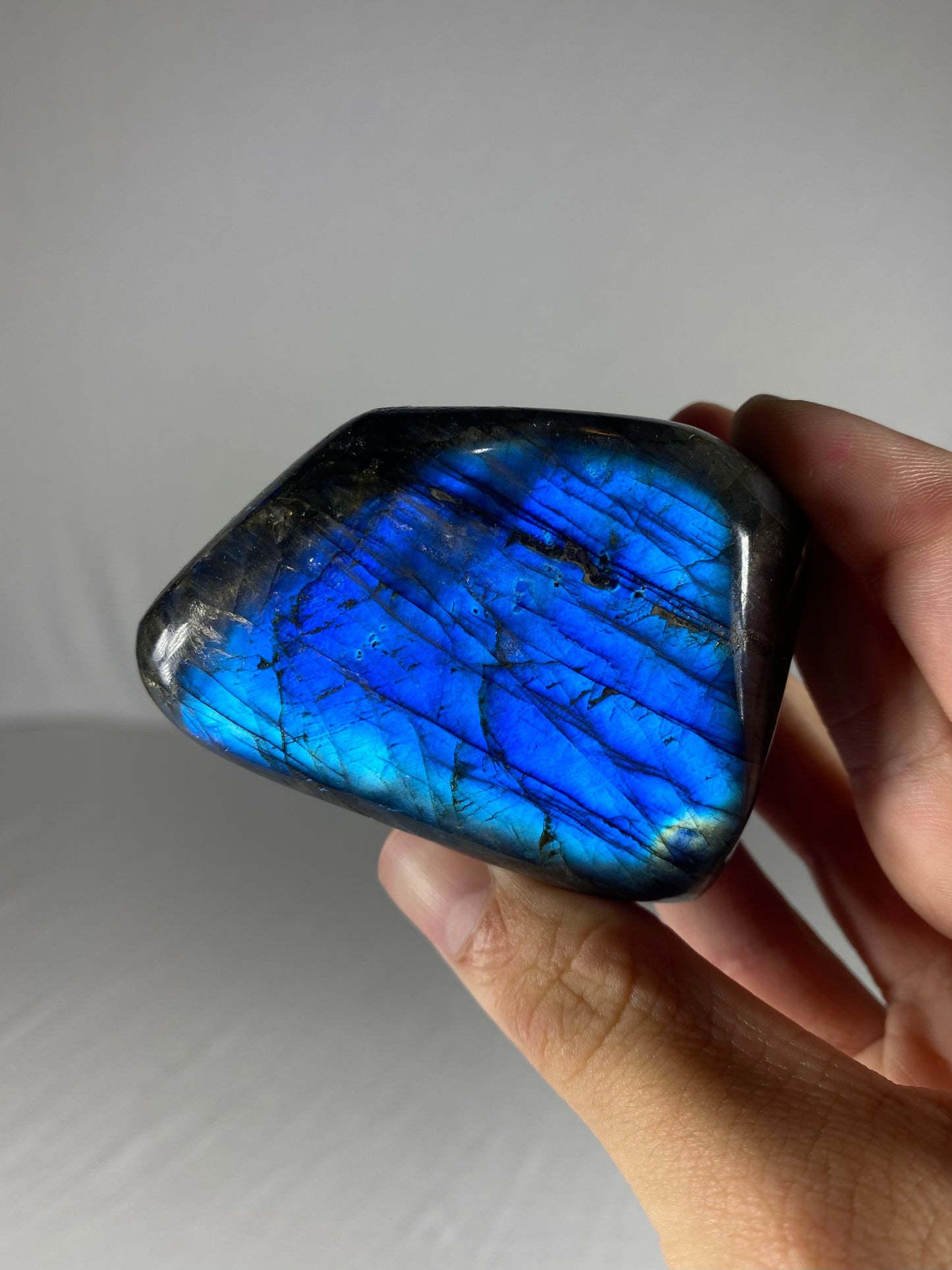 Madagascan Polished Labradorite Freeform Mountain (Small W)
