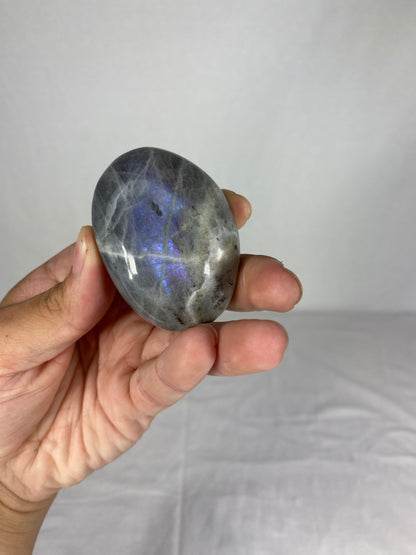 Madagascan Polished Labradorite Palm Stone (L1)