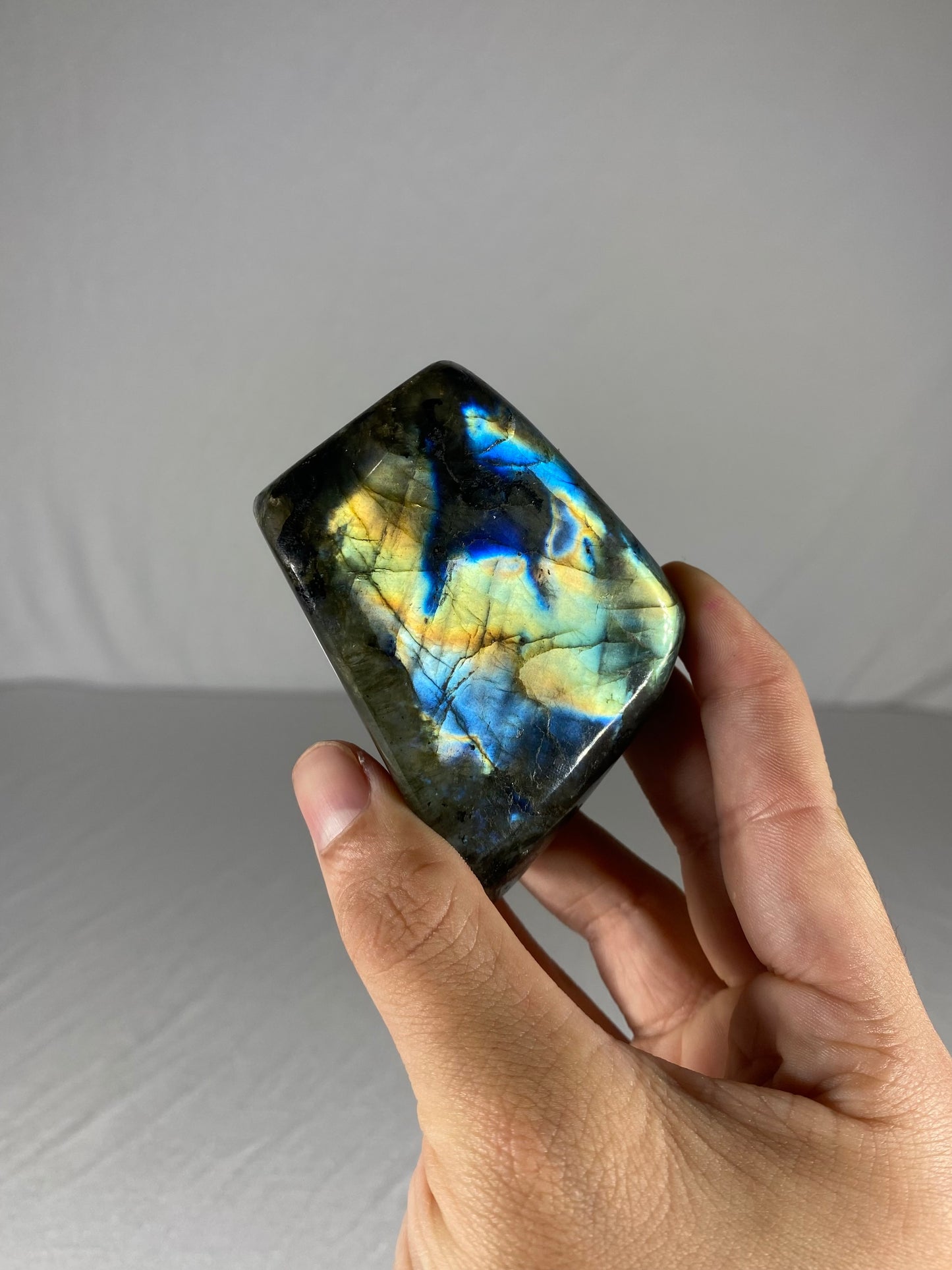 Madagascan Polished Labradorite Freeform Mountain (Small R)