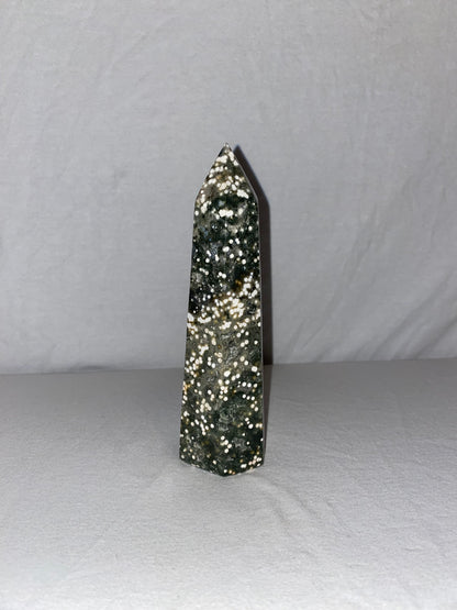 Madagascan Polished Ocean Jasper Tower (G)