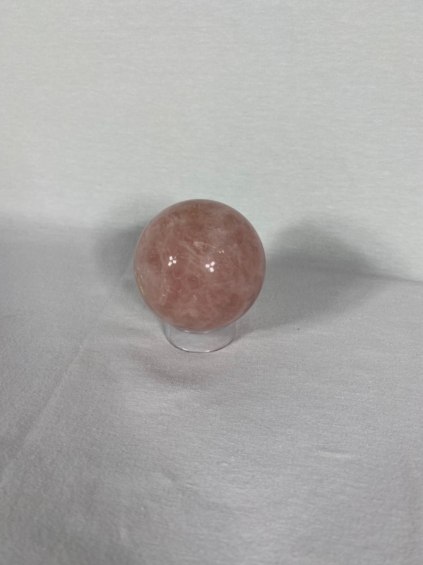 Madagascan Polished Rose Quartz Sphere (H)