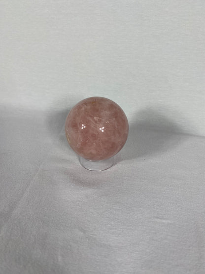 Madagascan Polished Rose Quartz Sphere (H)