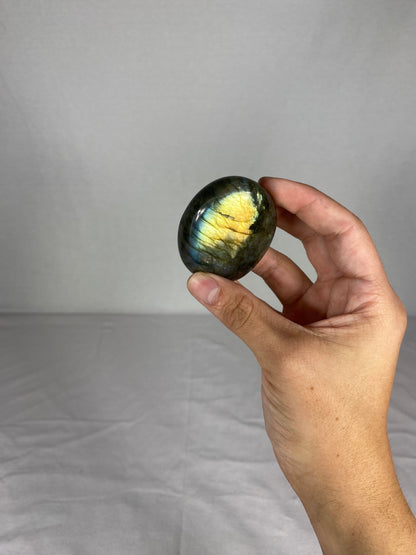 Madagascan Polished Labradorite Palm Stone (T)