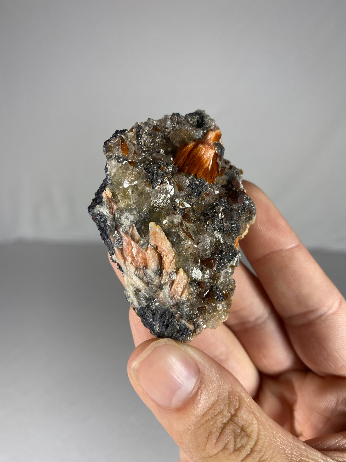 Moroccan Barite W/ Galena & Cerussite Specimen (A)