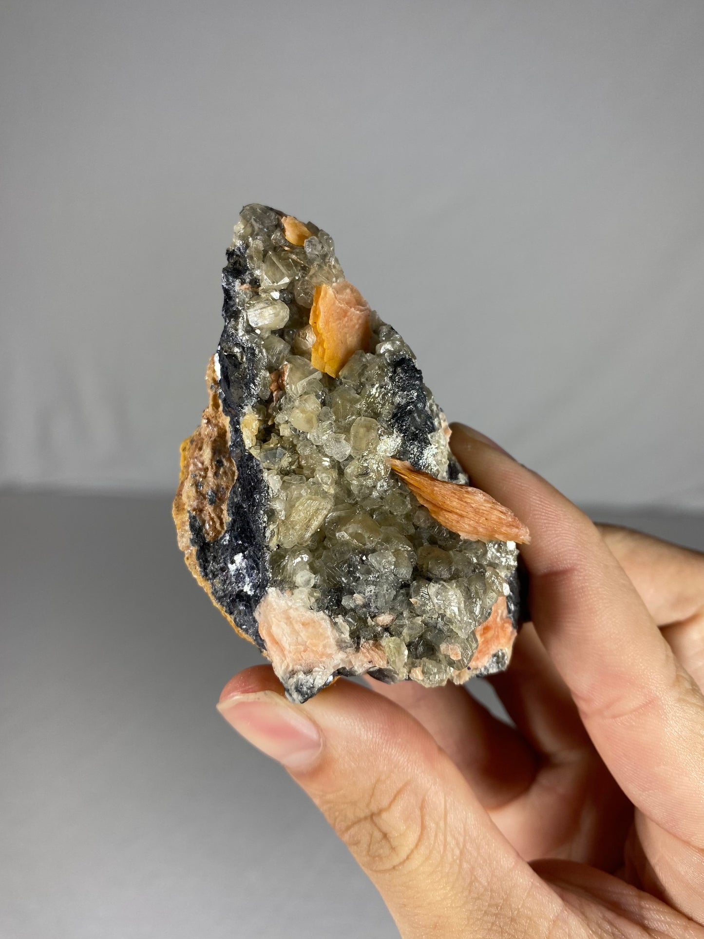 Moroccan Barite W/ Galena & Cerussite Specimen (C)
