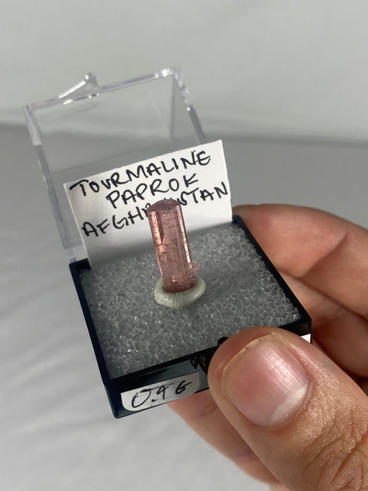 Pink Tourmaline Thumbnail Specimen From Afghanistan (Pre-Done B)