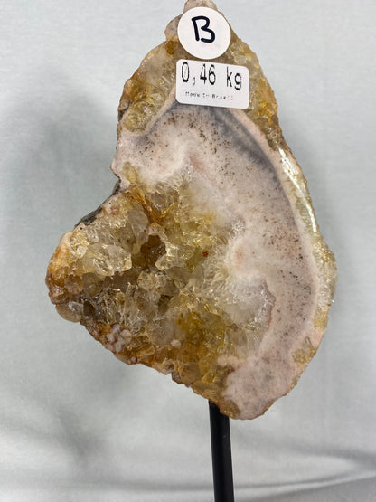 Brazilian Pink Amethyst Specimen On Stand (B)