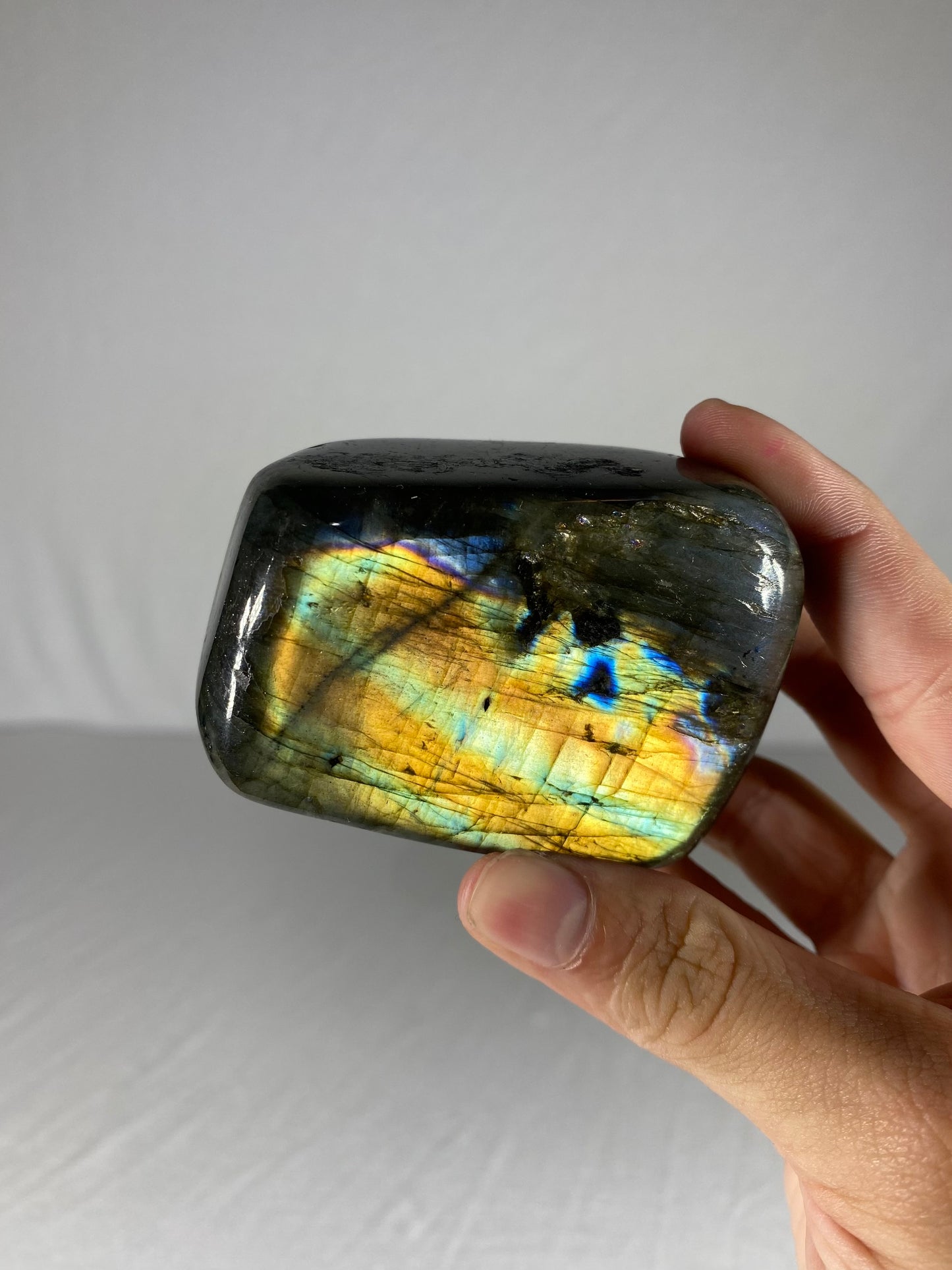 Madagascan Polished Labradorite Freeform Mountain (Small A1)
