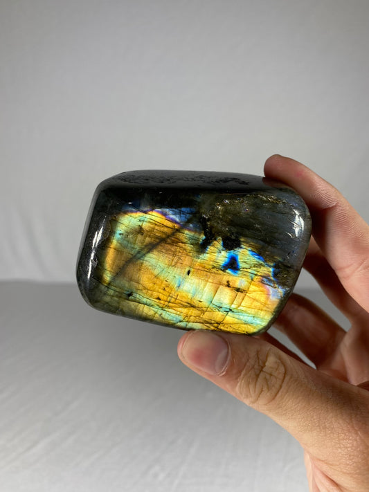 Madagascan Polished Labradorite Freeform Mountain (Small A1)