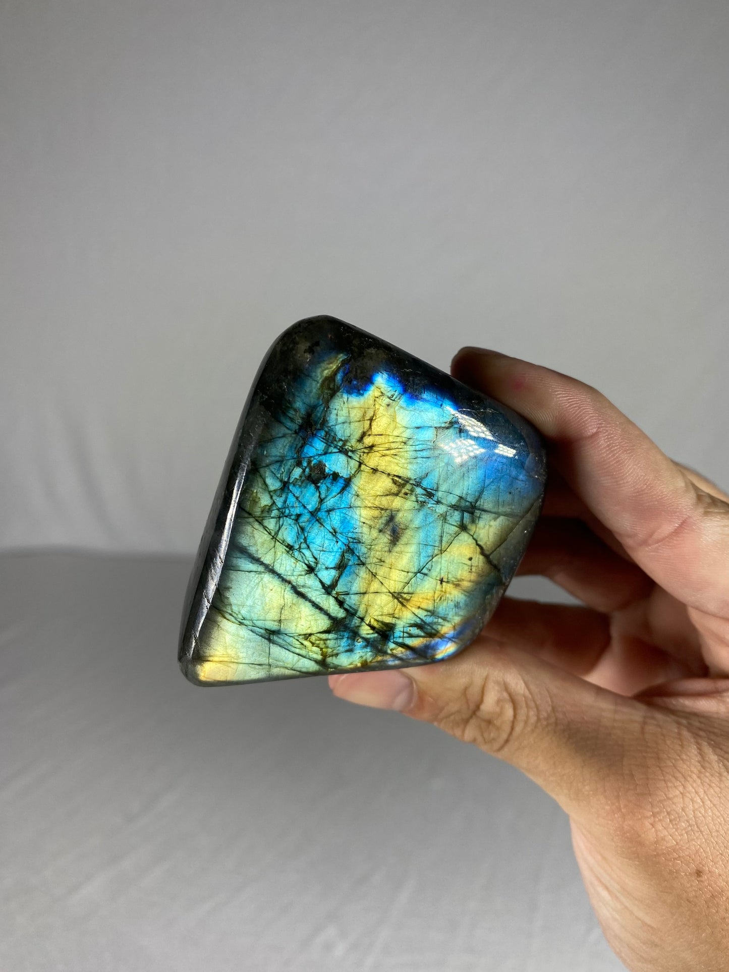 Madagascan Polished Labradorite Freeform Mountain (Small L)