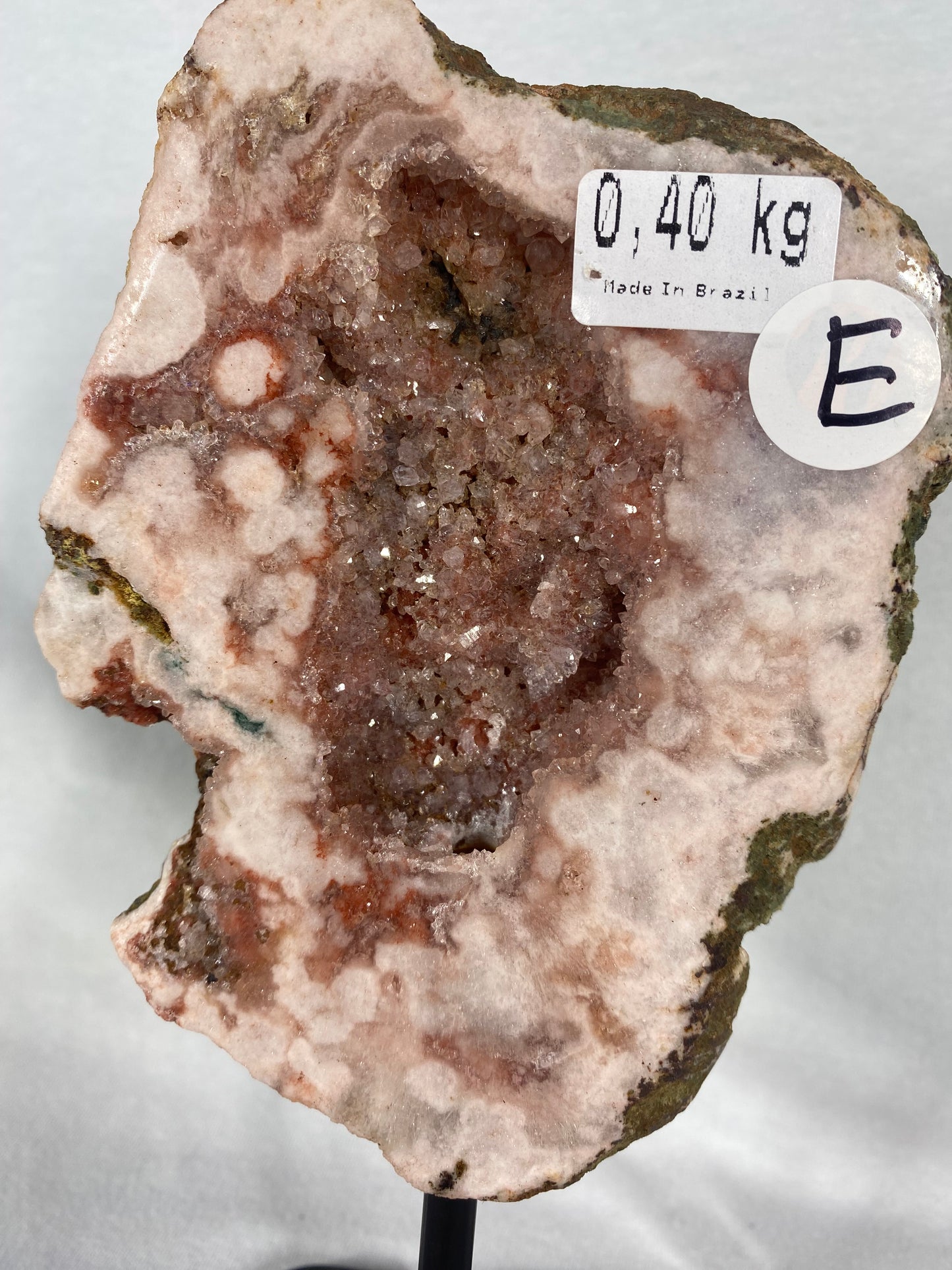 Brazilian Pink Amethyst Specimen On Stand (E)