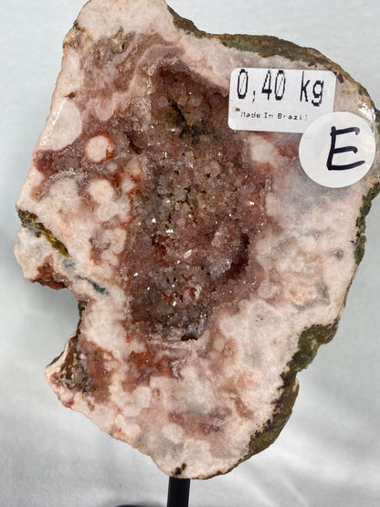 Brazilian Pink Amethyst Specimen On Stand (E)